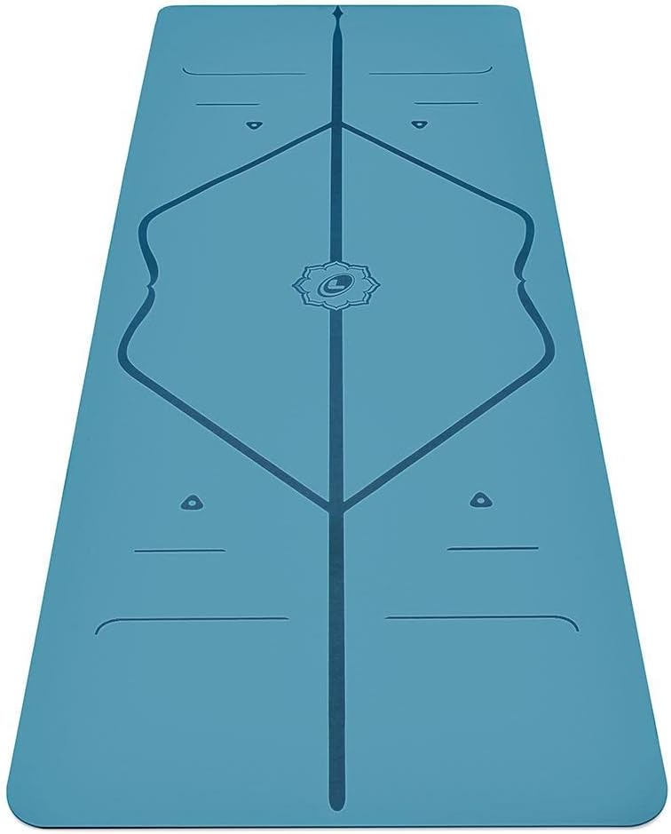 Original Yoga Mat – Free Yoga Bag Included - Patented Alignment System, Warrior-like Grip, Non-slip, Eco-friendly, sweat-resistant, long, wide, 4.2mm thick mat for comfort