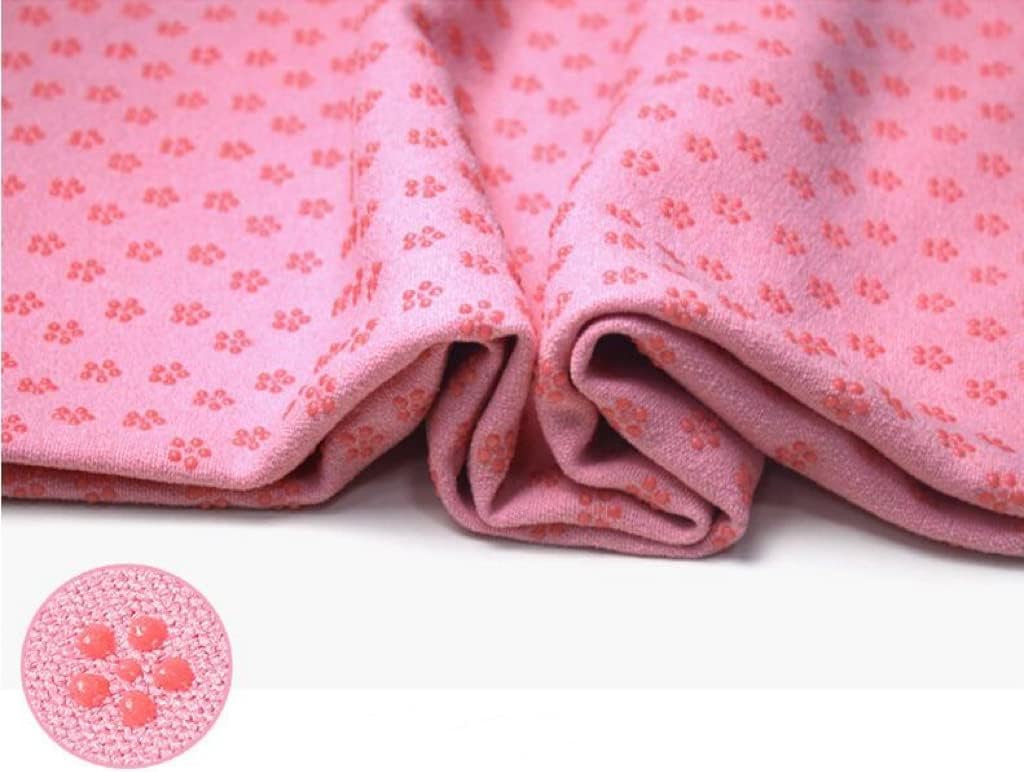 Yoga Towel, Hot Yoga Mat Towel - Sweat Absorbing Non-Slip for Hot Yoga, Pilates and Workout, 24x72 inches with Grip Dots (Pink) - Image 2