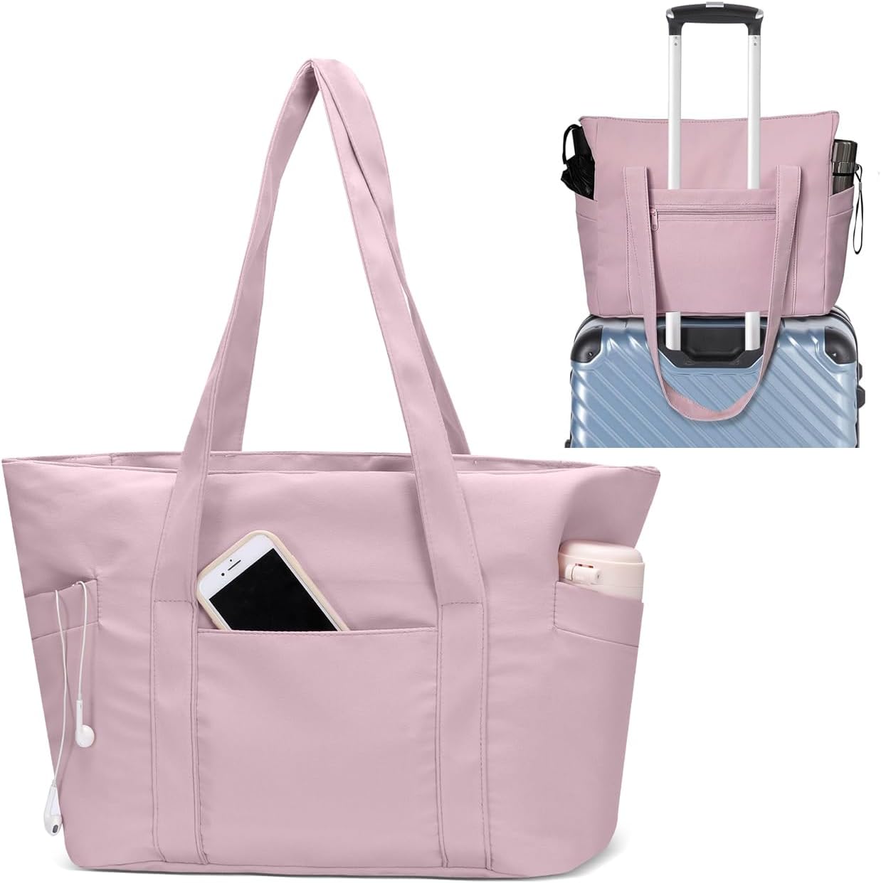 Travel Yoga Gym Bag for Women, Duffel And Carry On Travel Bag, Adjustable Yoga Mat Holder